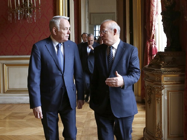 Foto de Augusto Santos Silva e Jean-Marc Ayrault